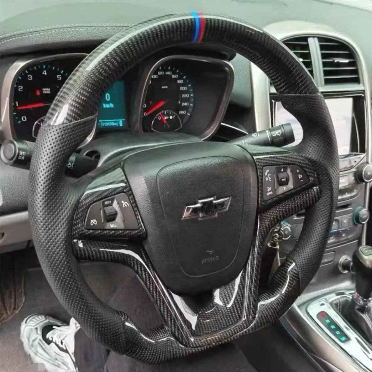 Ttd Craft Chevrolet 2013-2015 Camaro / 2011-2015 Cruze / 2013-2015 Malibu / 2012-2023 Trax / 2011-2015 Volt 71 / 2012-2020 Sonic Carbon Fiber Steering Wheel 1