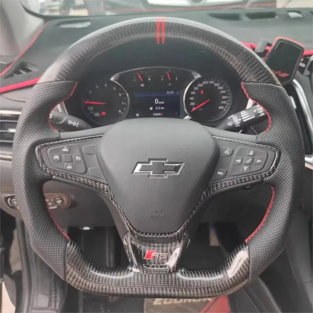 Ttd Craft Chevrolet 2016-2022 Cruze / 2018-2023 Equinox / 2016-2023 Malibu Carbon Fiber Steering Wheel 1