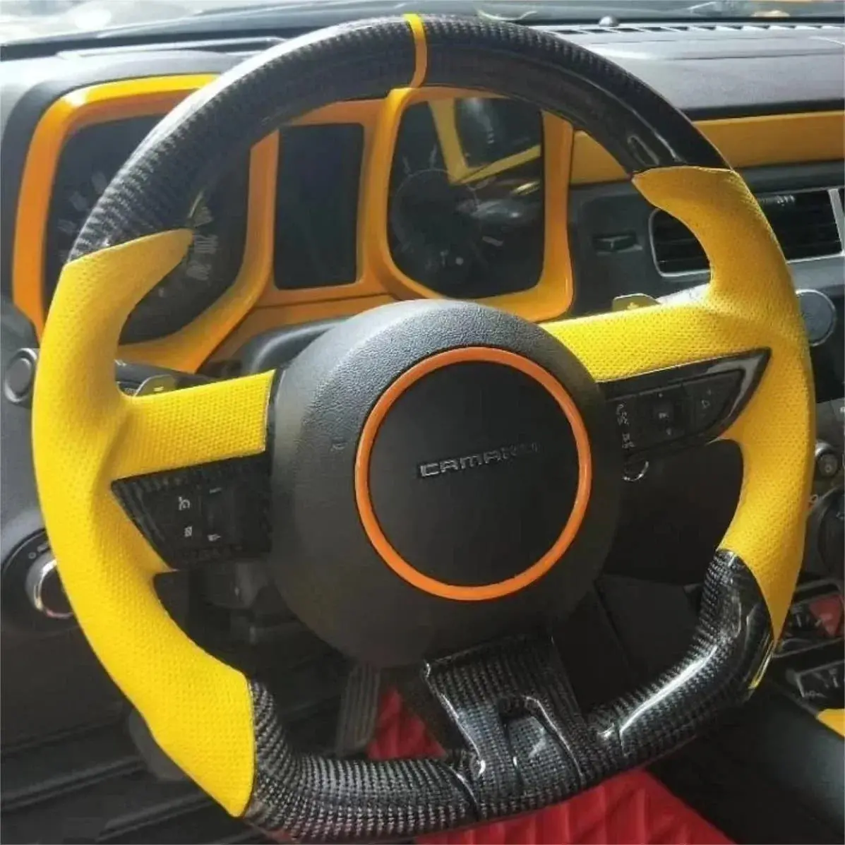 Ttd Craft Chevrolet 2010-2011 Camaro Carbon Fiber Steering Wheel 1