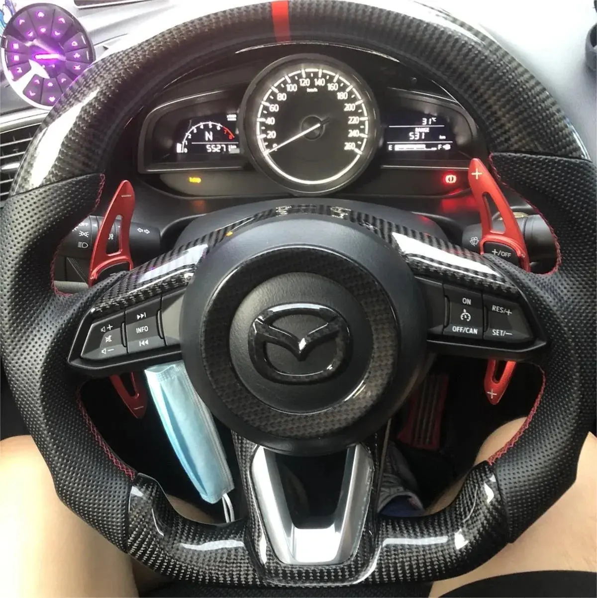 Ttd Craft Mazda Cx-9 2016-2023  Carbon Fiber Steering Wheel 1