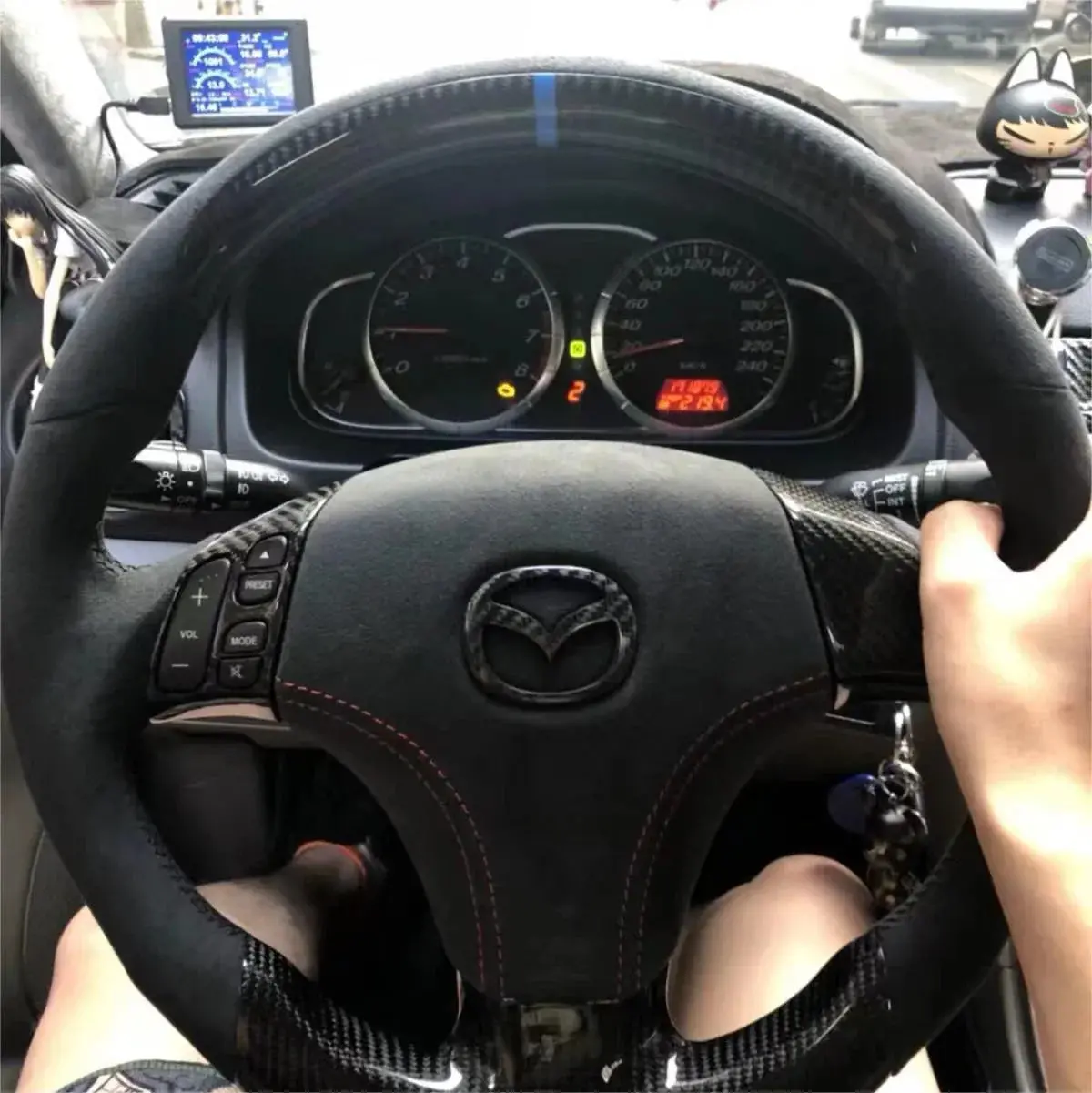 Ttd Craft 2003-2008 Mazda 6 Carbon Fiber Steering Wheel 1