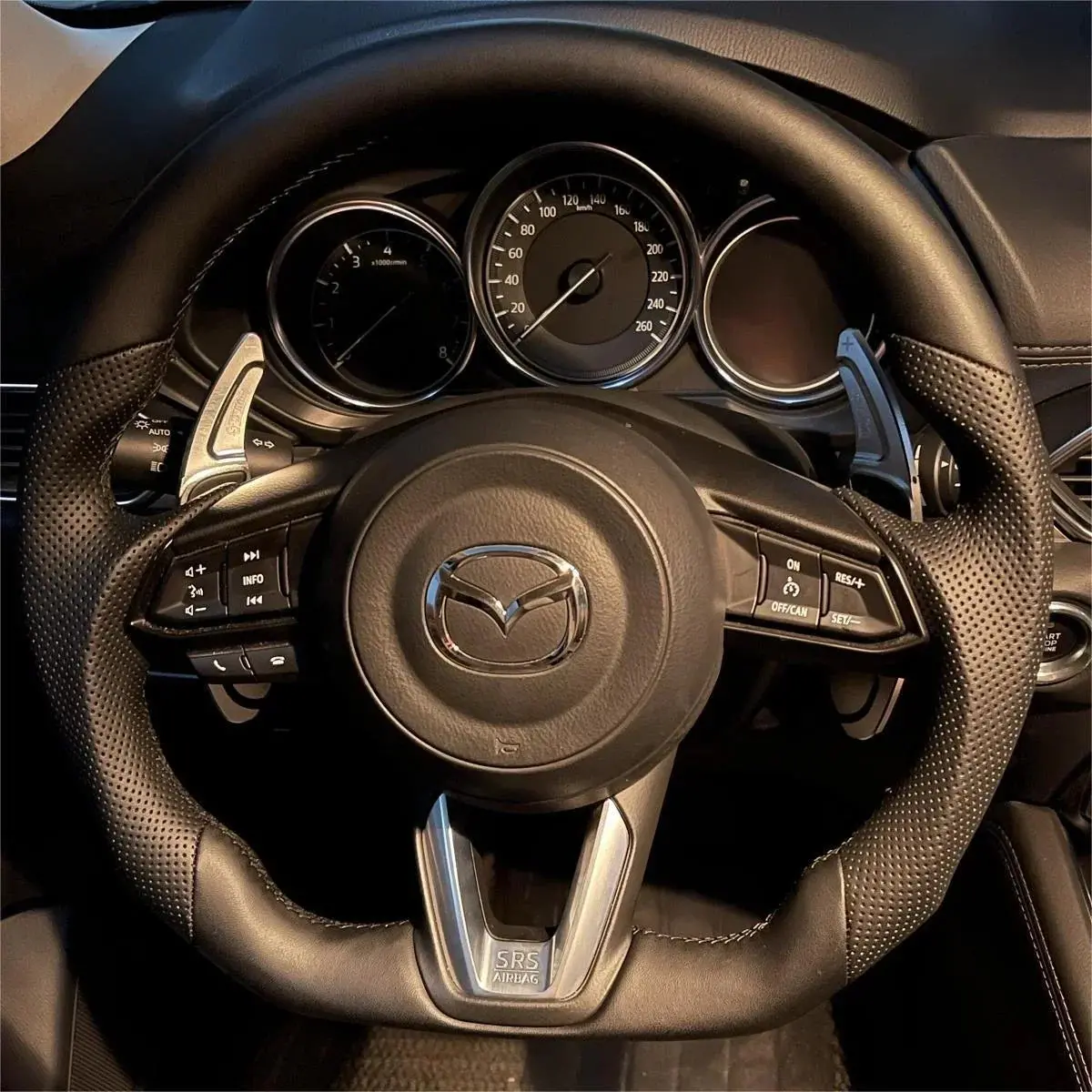 Ttd Craft  Mazda Cx-9 2016-2023 Full Leather Steering Wheel 1