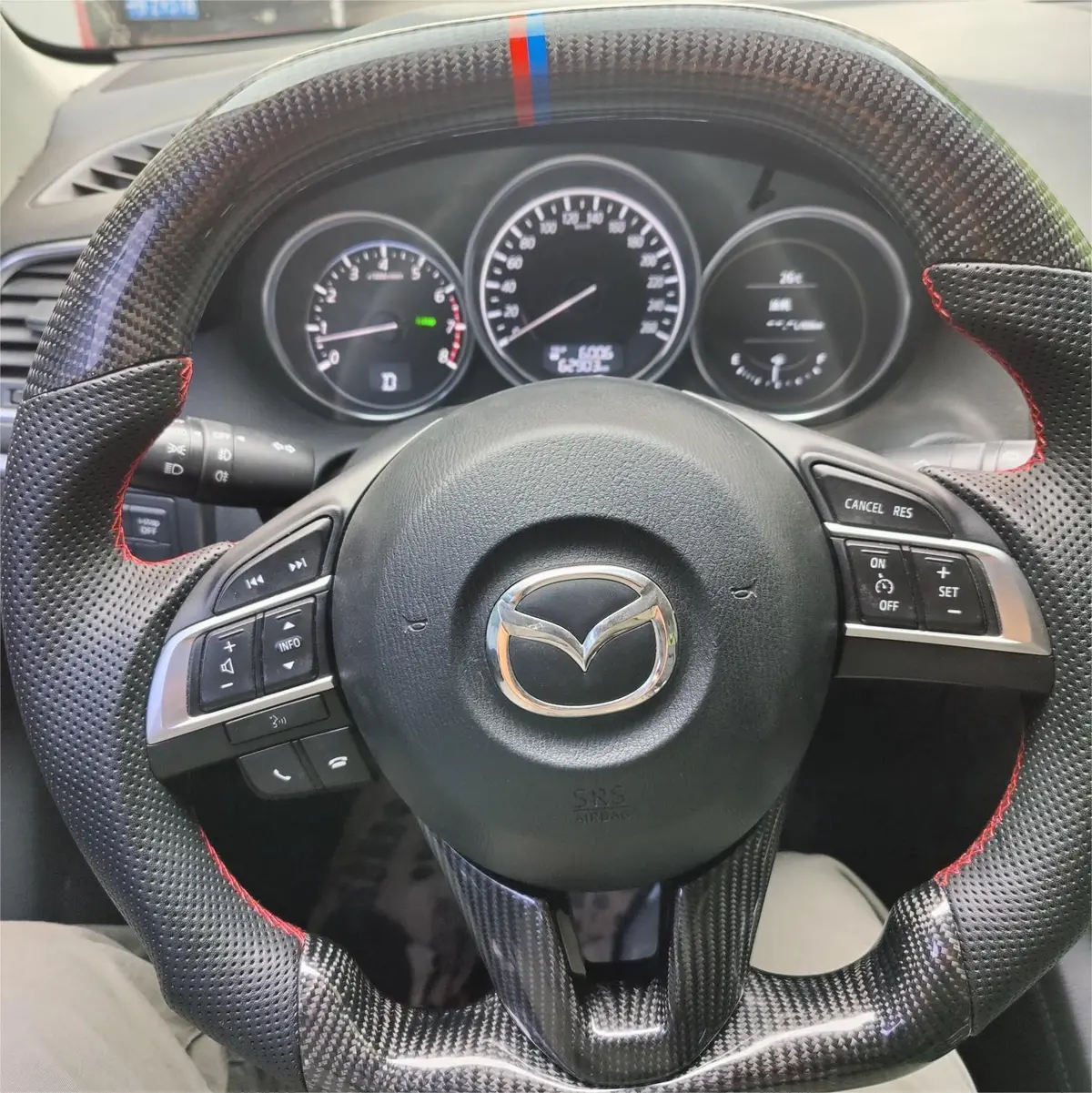 Ttd Craft  Mazda 2012-2016 Cx-5 Carbon Fiber Steering Wheel 1