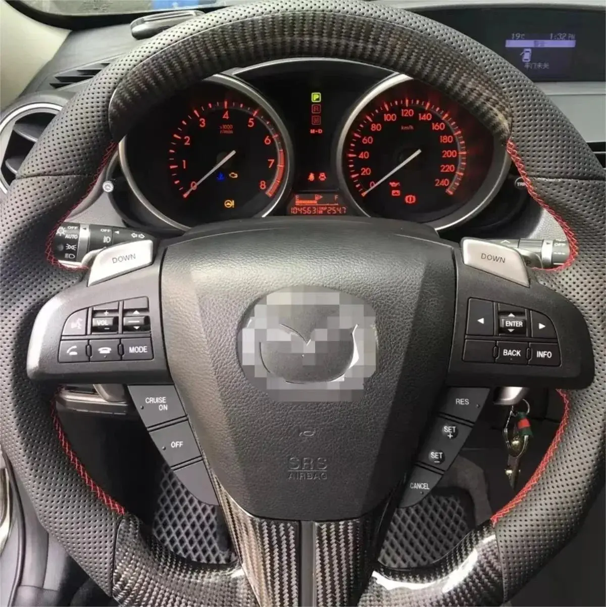 Ttd Craft 2011-2015 Mazda Mazda 5 Minivan Carbon Fiber Steering Wheel 1