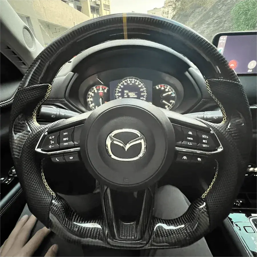 Ttd Craft Mazda 2016-2023 Cx-9 Carbon Fiber Steering Wheel 1