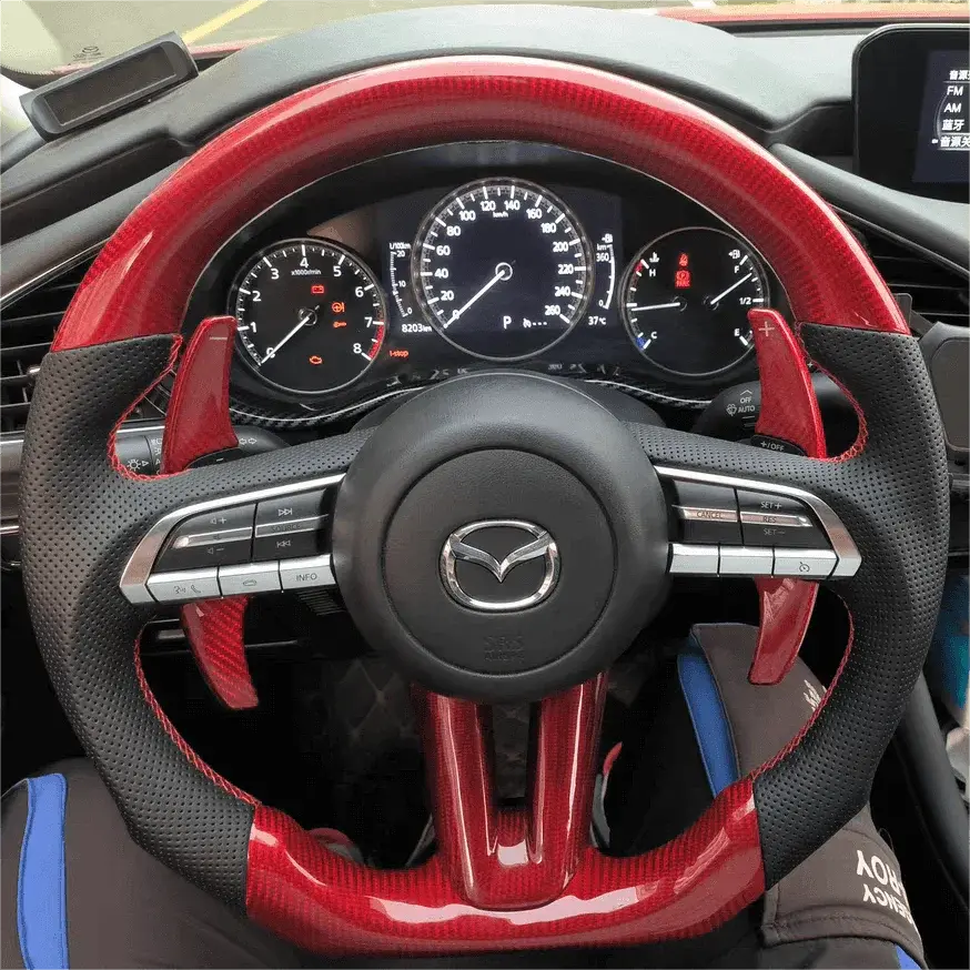Ttd Craft 2023-2025 Mazda 2 Carbon Fiber Steering Wheel 1