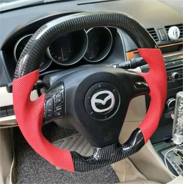 Ttd Craft 2006-2010 Mazda Mazda 5 Minivan Carbon Fiber Steering Wheel 1