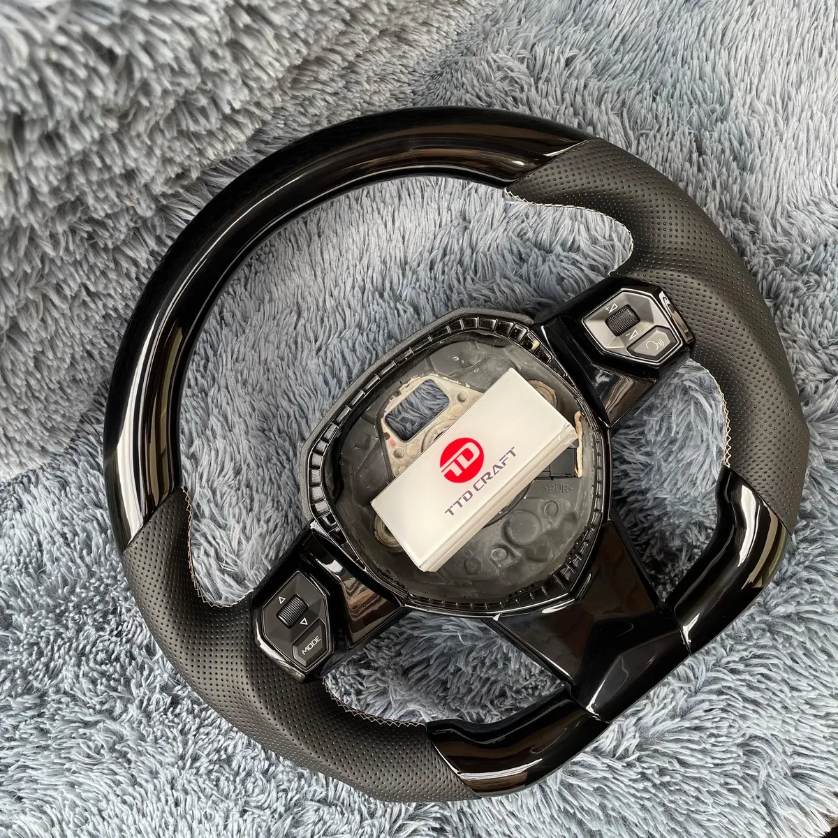 Lamborghini Aventador 2012-2022 Piano Black Steering Wheel |Ttd Craft 2