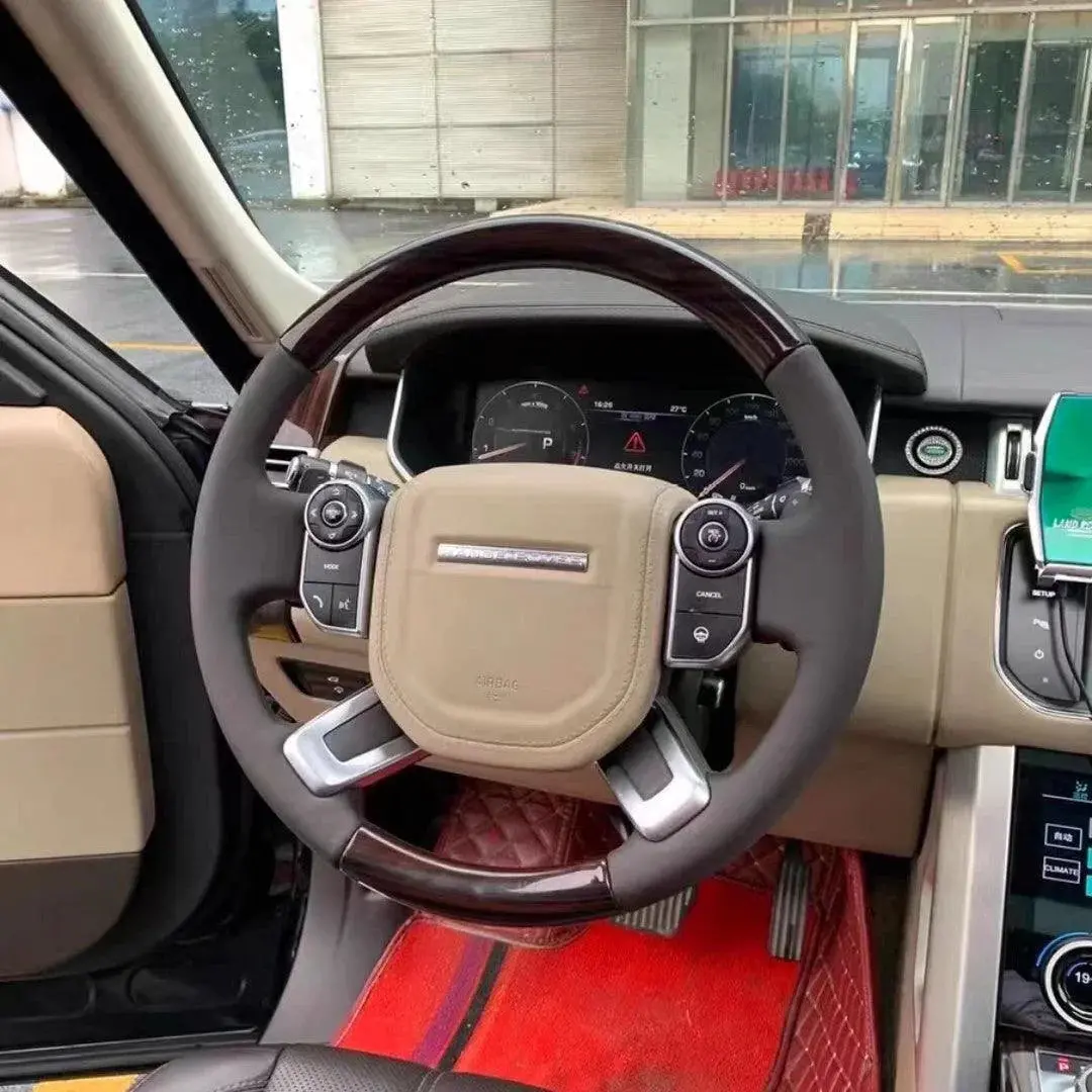 Ttd Craft Land Rover 2017-2020 Discovery / 2014-2022 Range Rover Wood Grain Steering Wheel 1