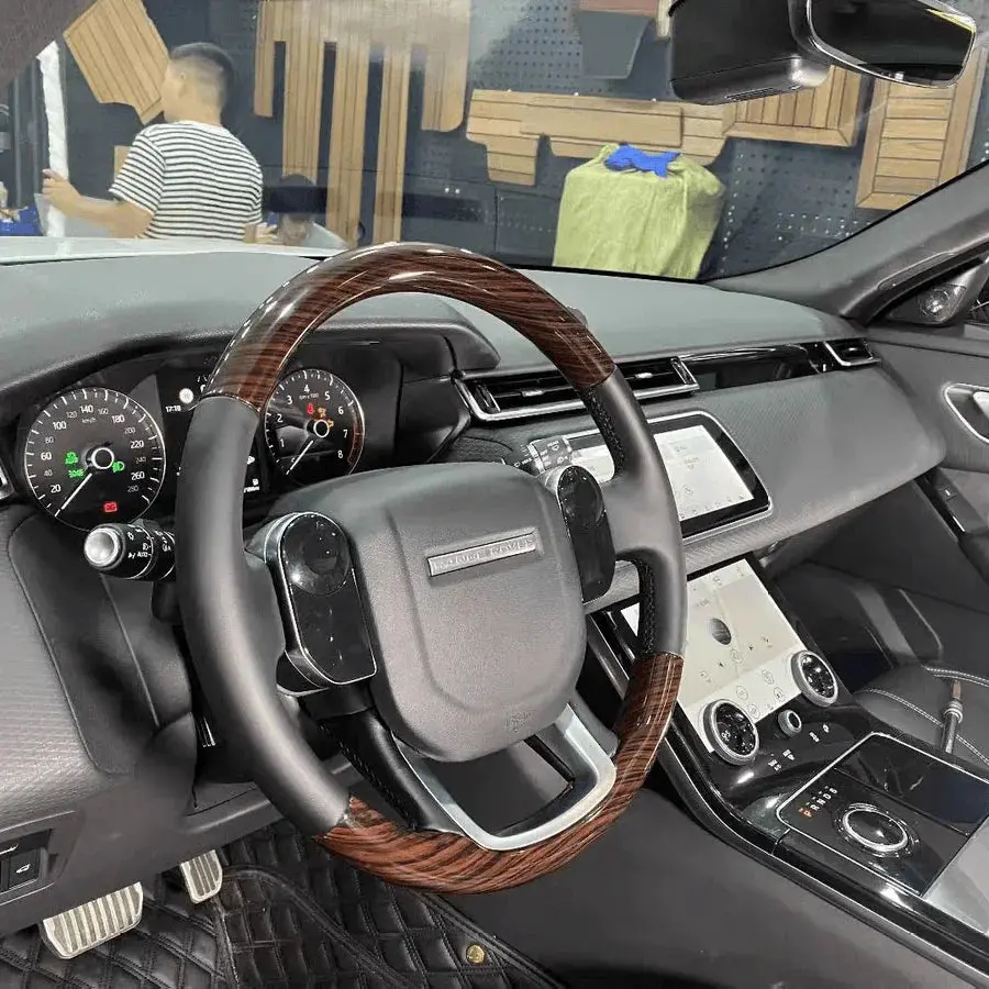 Ttd Craft Land Rover 2020-2023 Discovery Sport / Range Rover / Range Rover Evoque / Range Rover Velar Wood Grain Steering Wheel 1