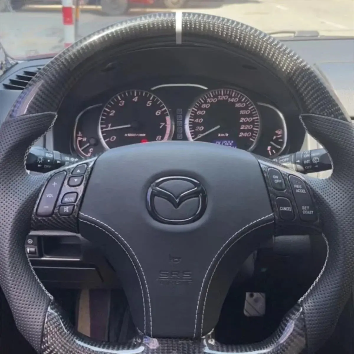Ttd Craft Mazda 6 2003-2008 Carbon Fiber Steering Wheel 1