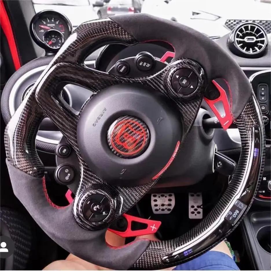 Ttd Craft Smart Fortwo 453 Carbon Fiber Steering Wheel With Paddle Shifter 1