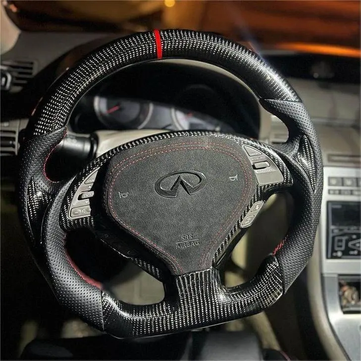 Ttd Craft Infiniti 2008-2010 Ex35 Carbon Fiber Steering Wheel 1
