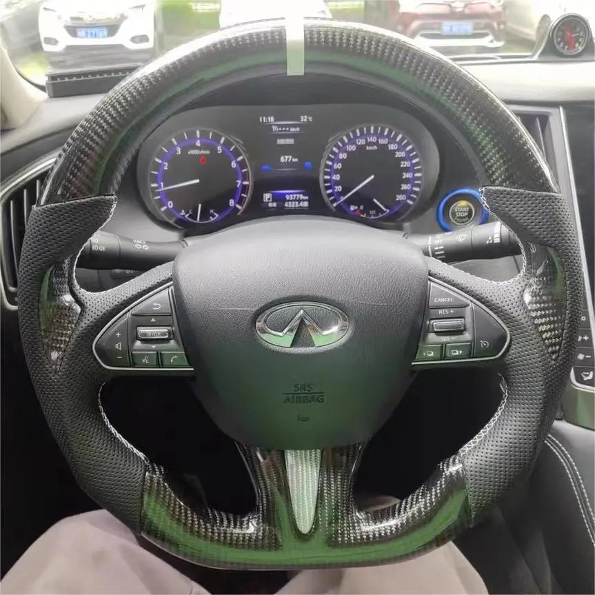 Ttd Craft Infiniti 2013-2017 Q50 Q50l Carbon Fiber Steering Wheel 1