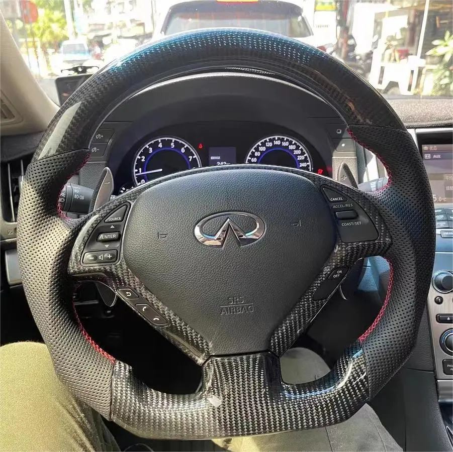 Ttd Craft Infiniti 2008-2010 Ex35 Carbon Fiber Steering Wheel 1