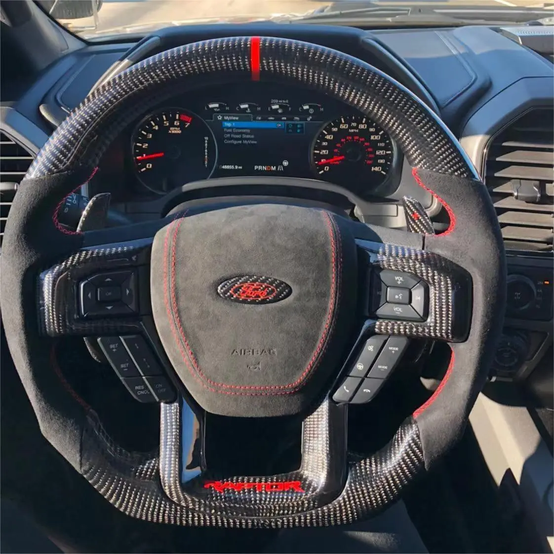 Ttd Craft Ford 2018-2020 Expedition Carbon Fiber Steering Wheel 1
