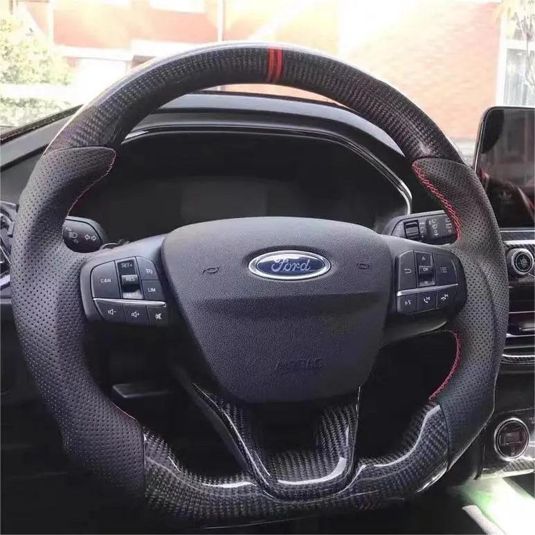 Ttd Craft Ford 2018-2025 Fiesta /Foucs Mk4 /Escape Carbon Fiber Steering Wheel 1