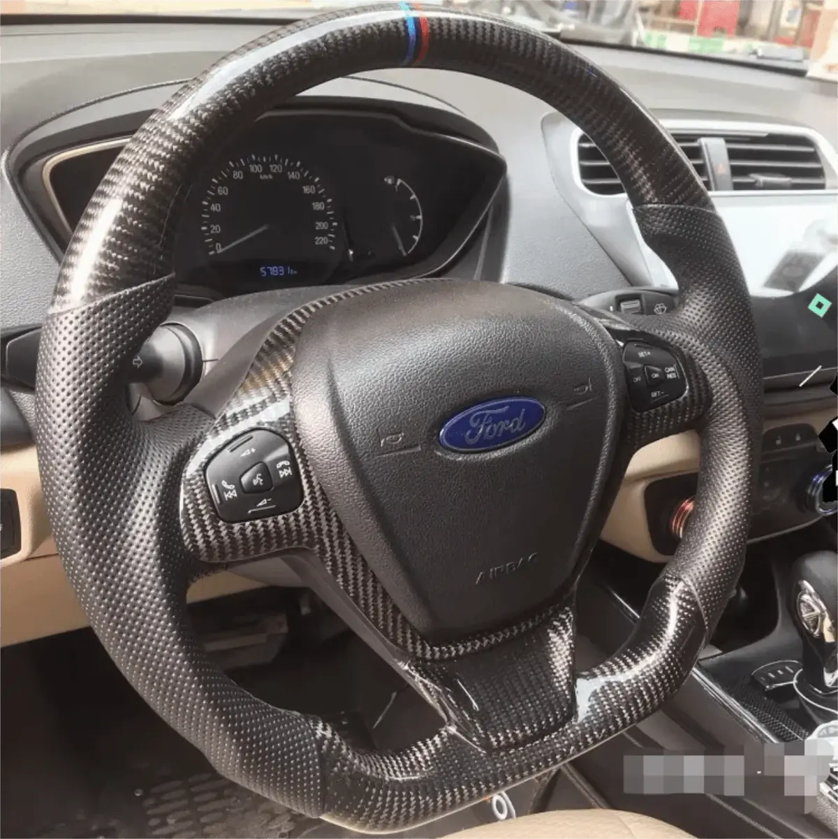 Ttd Craft Ford 2013-2017 Fiesta Carbon Fiber Steering Wheel 1