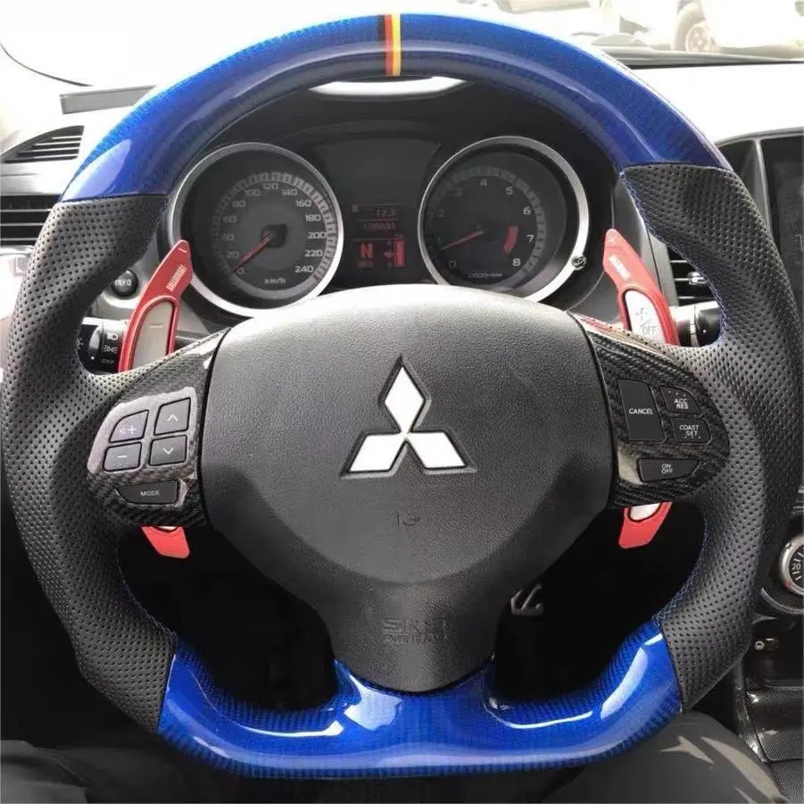 Ttd Craft Mitsubishi 2007-2013 Outlander / 2008-2017 Lancer Carbon Fiber Steering Wheel 1