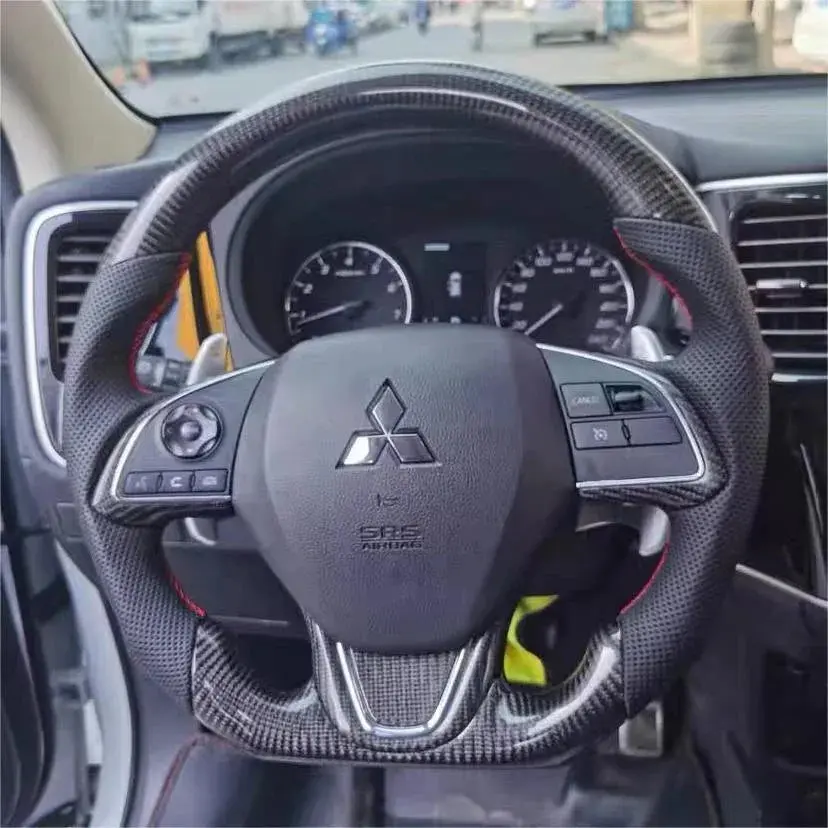 Ttd Craft Mitsubishi 2014-2021 Outlander Mirage / 2018-2021 Eclipse Carbon Fiber Steering Wheel 1