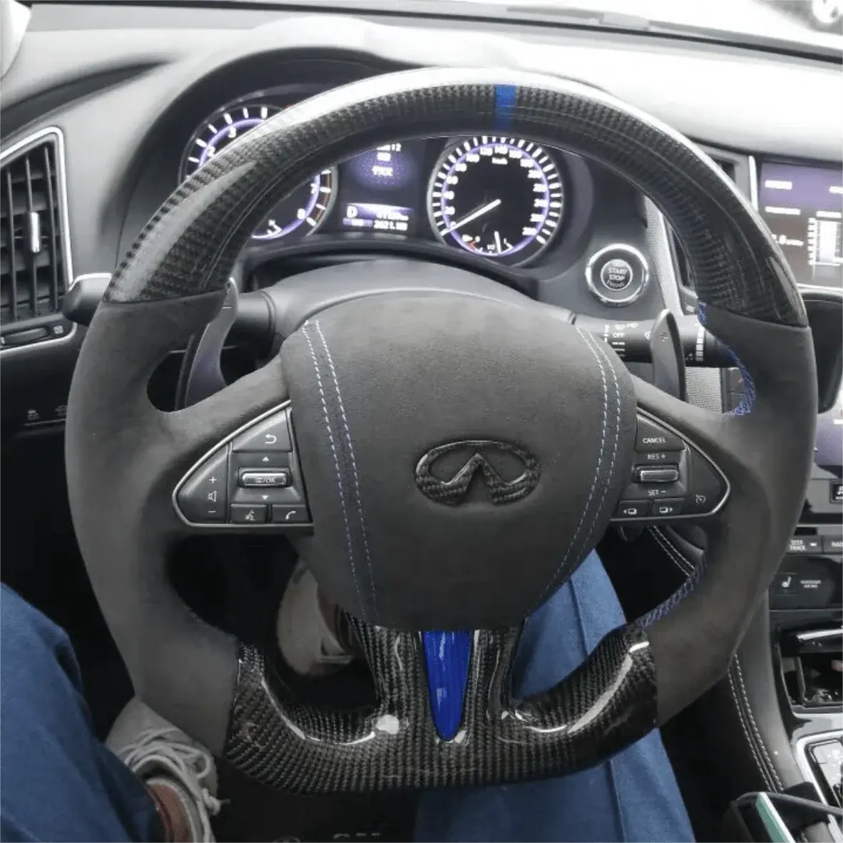 Ttd Craft Infiniti 2013-2017 Q50 Q50l Carbon Fiber Steering Wheel 1