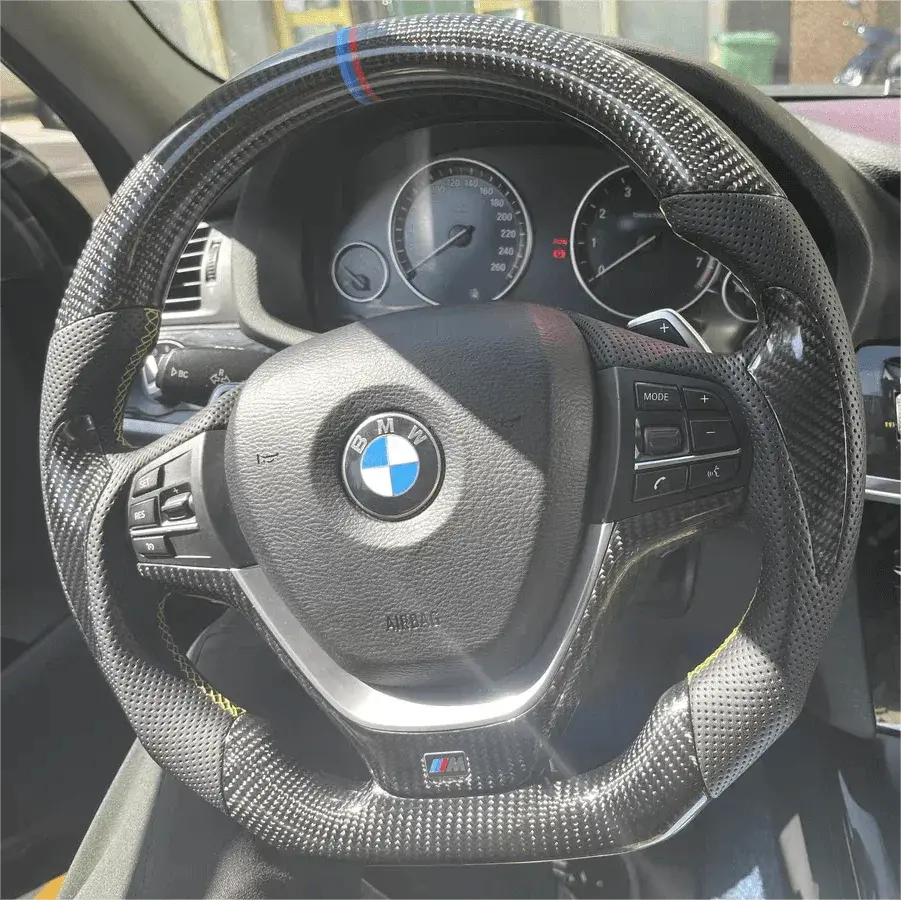 Ttd Craft Bmw X3 F25/ X4 F26 / X5 F15 / X6 F16 Carbon Fiber Steering Wheel With Paddle Shifter 1