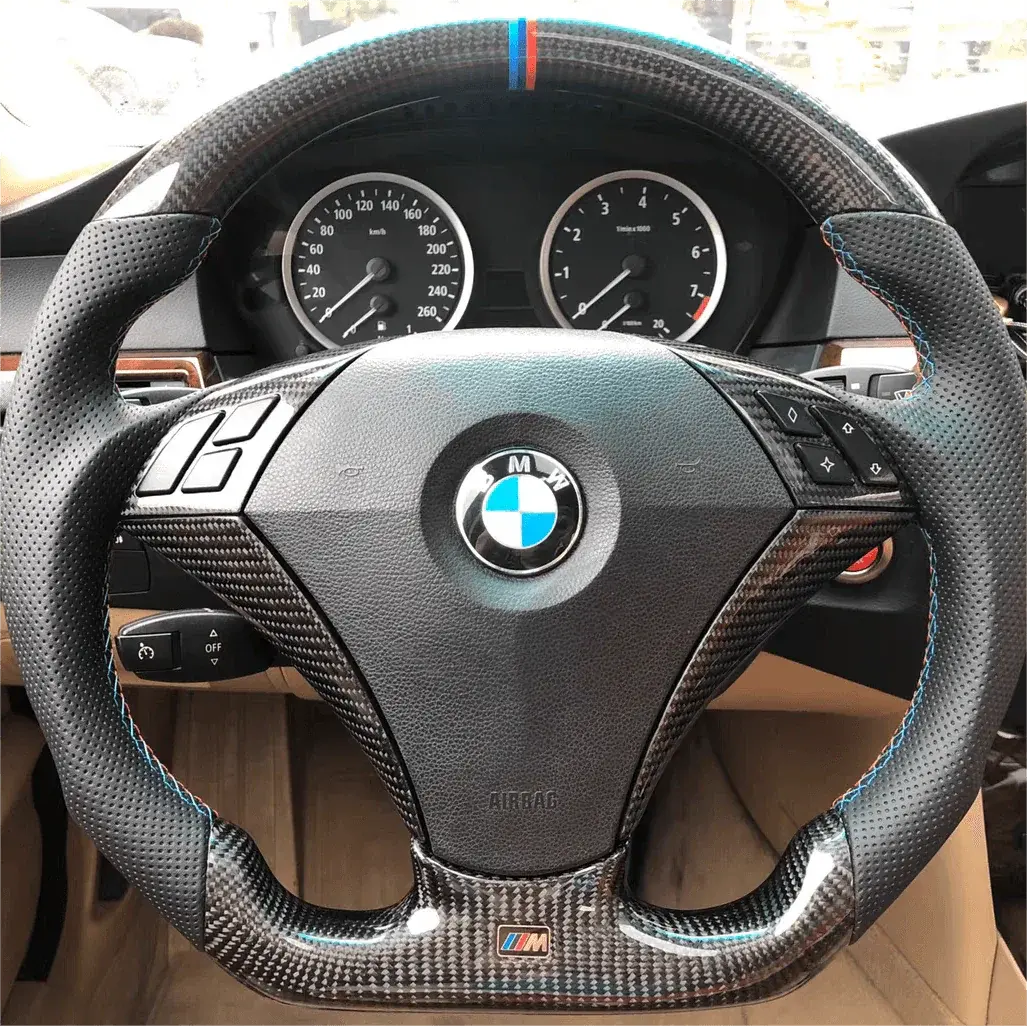 Ttd Craft Bmw 5 Series E60 E61 E65 Carbon Fiber Steering Wheel 1