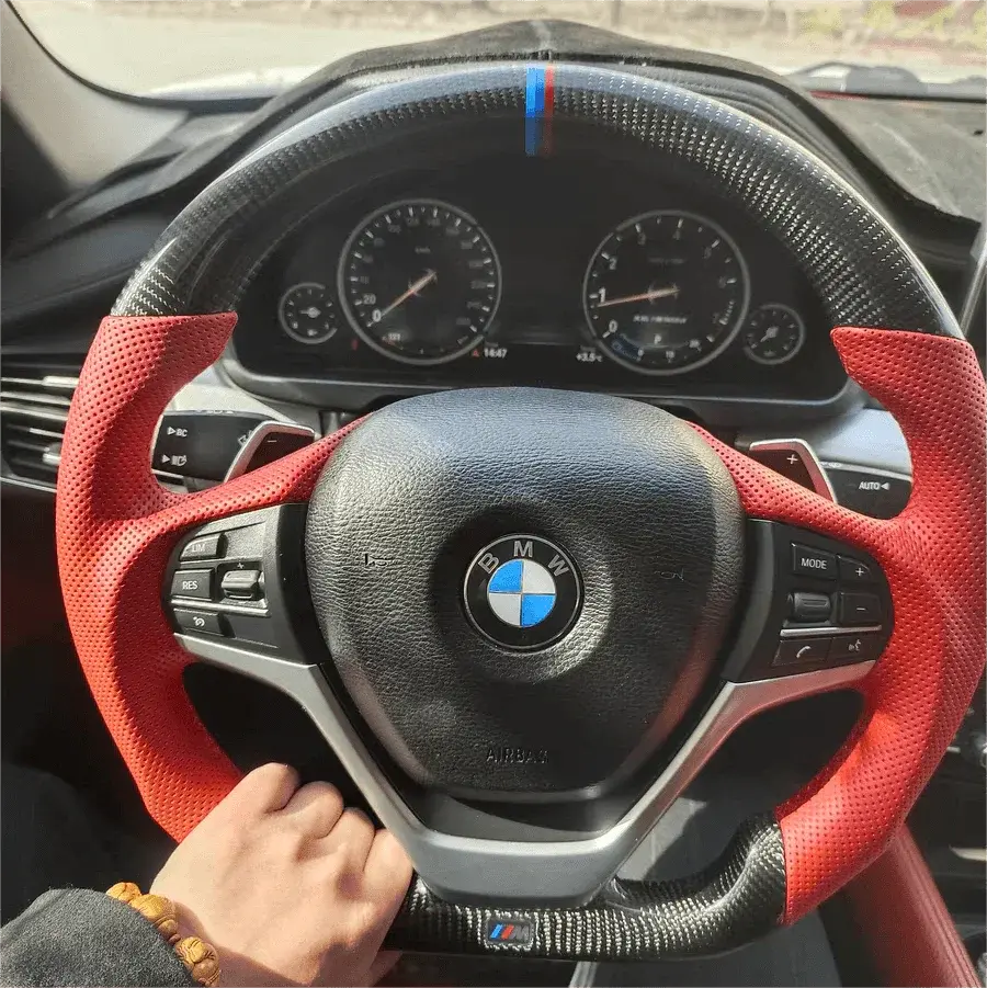Ttd Craft Bmw X3 F25/ X4 F26 / X5 F15 / X6 F16 Carbon Fiber Steering Wheel With Paddle Shifter 1