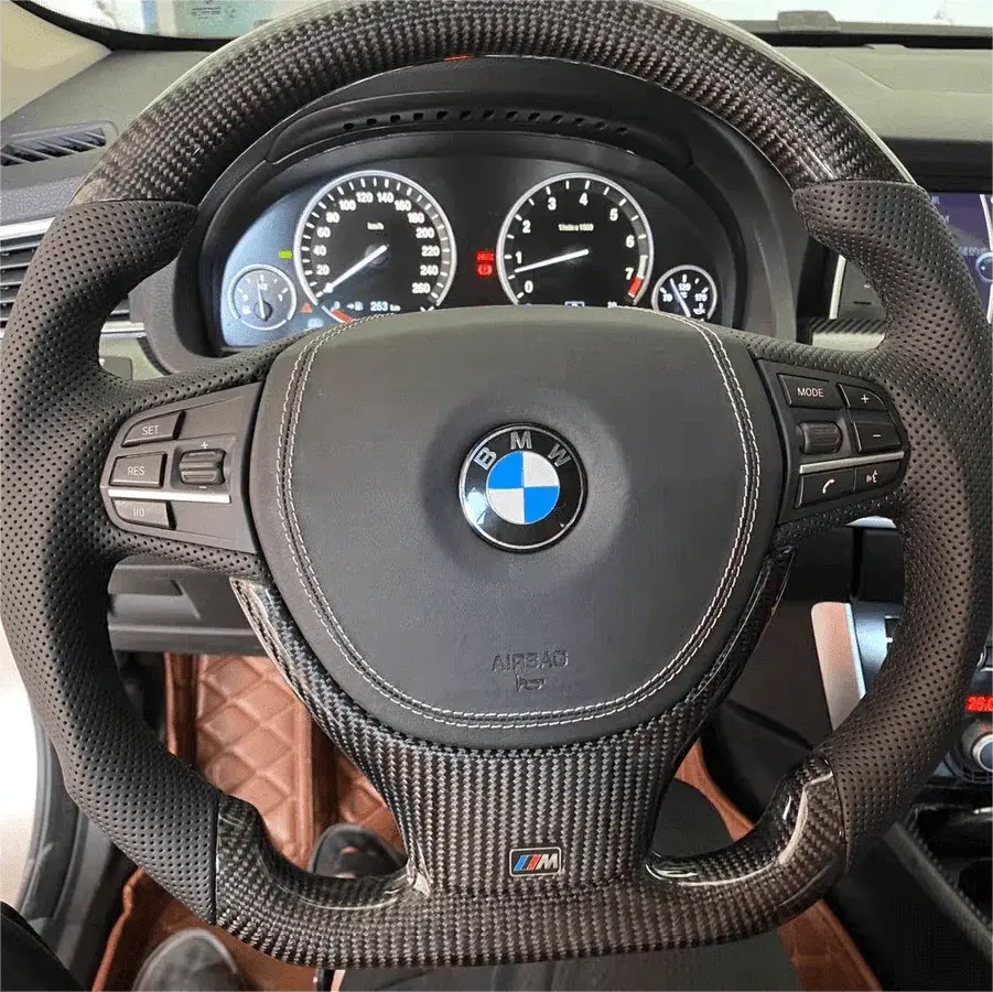 Ttd Craft Bmw F10 F11 F07 F06 F12 F13 F01 F02 F03 F04 Carbon Fiber Steering Wheel 1