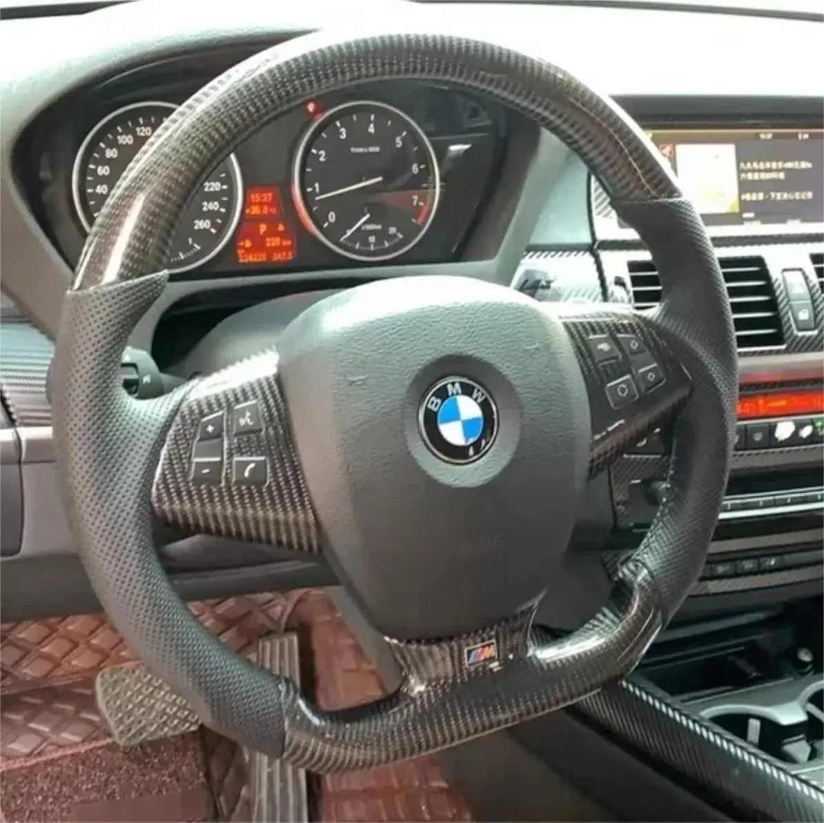 Ttd Craft Bmw X3 X5 X6 E83 E70 E71 E72 Carbon Fiber Steering Wheel 1