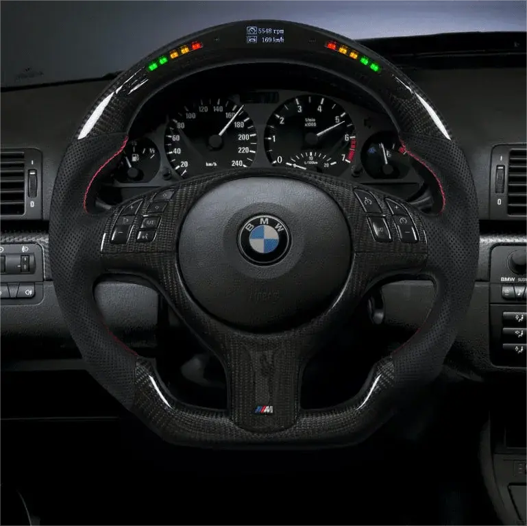 Ttd Craft Bmw M3 E46 / M5 E39 Carbon Fiber Steering Wheel With Led Display 1