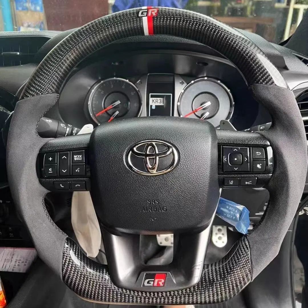 Ttd Craft Toyota 2014 -2026 Hilux Revo Carbon Fiber Steering Wheel 1