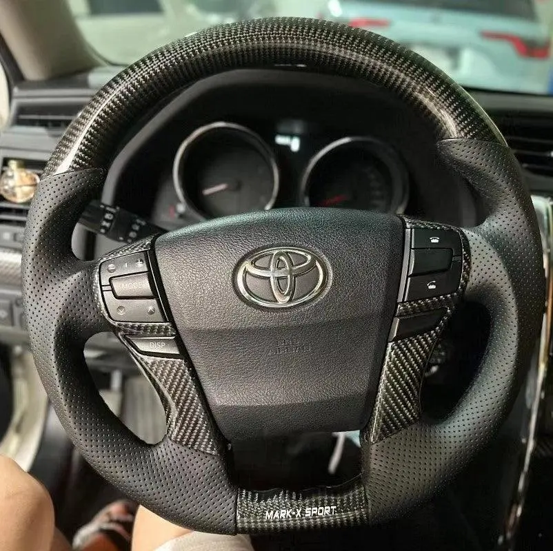 Ttd Craft Toyota Mark X Reiz Carbon Fiber Steering Wheel 1