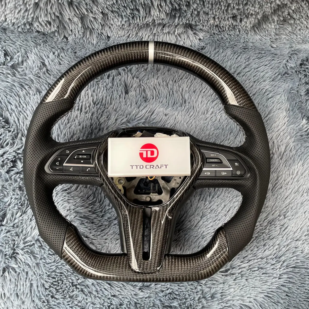 Ttd Craft For Infiniti 2019-2025 Qx50carbon Fiber Steering Wheel 1