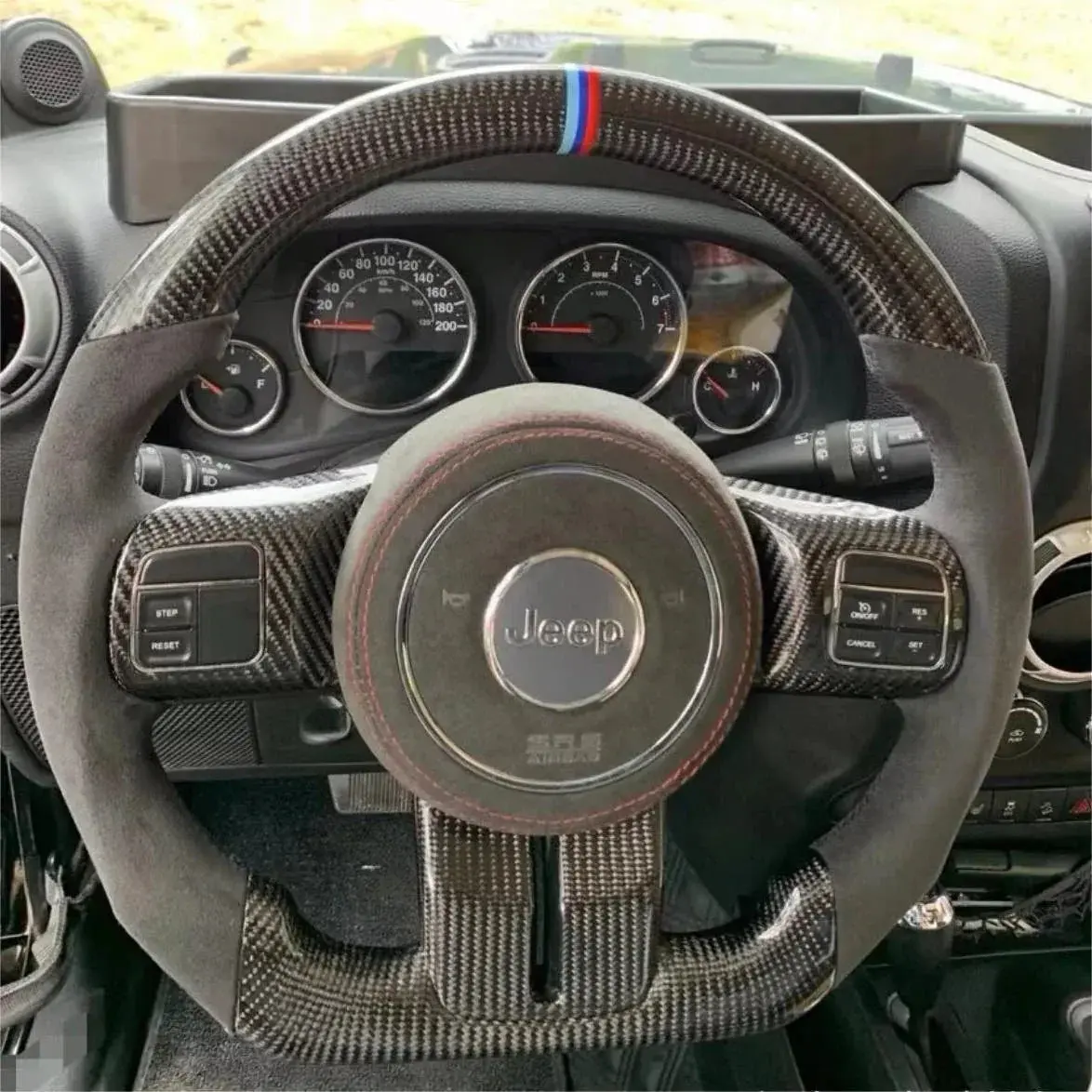 Ttd Craft Jeep 2011-2013 Grand Cherokee Carbon Fiber Steering Wheel 1