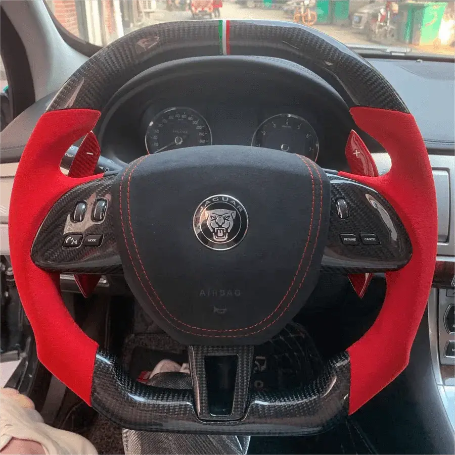 Ttd Craft Jaguar 2008-2015 Xf Carbon Fiber Steering Wheel 1