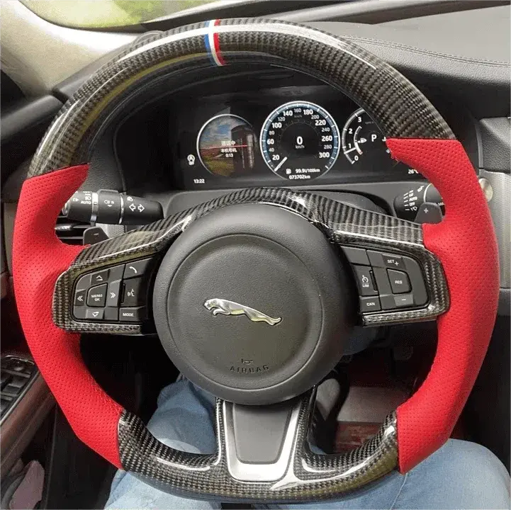 Ttd Craft Jaguar 2016-2020 Xf Carbon Fiber Steering Wheel 1