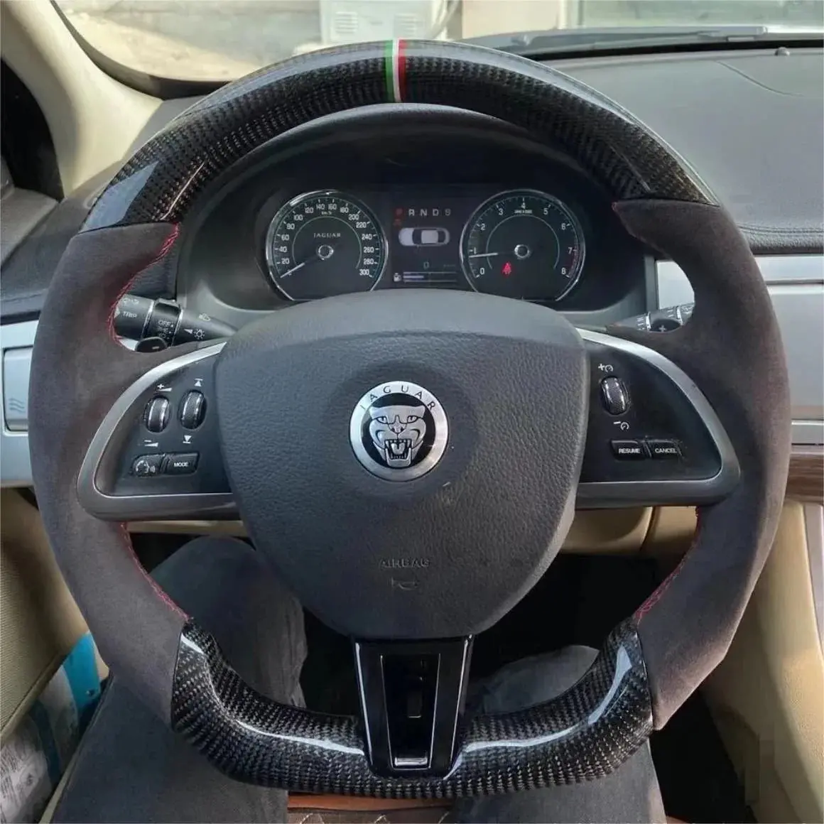 Ttd Craft Jaguar 2008-2015 Xf Carbon Fiber Steering Wheel 1