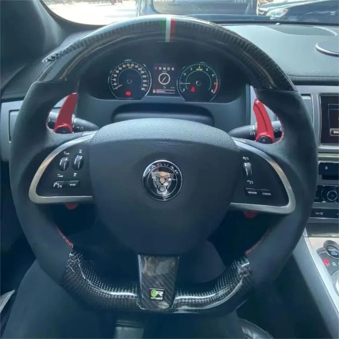Ttd Craft Jaguar 2007-2009 Xk Xkr Carbon Fiber Steering Wheel 1