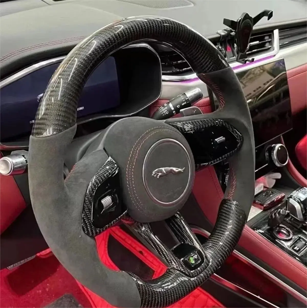 Ttd Craft Jaguar 2021-2024 Xel Carbon Fiber Steering Wheel 1
