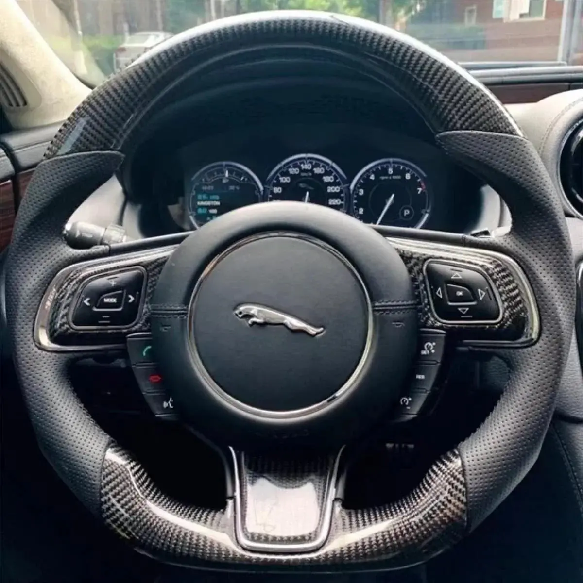 Ttd Craft Jaguar 2010-2019 Xj Carbon Fiber Steering Wheel 1