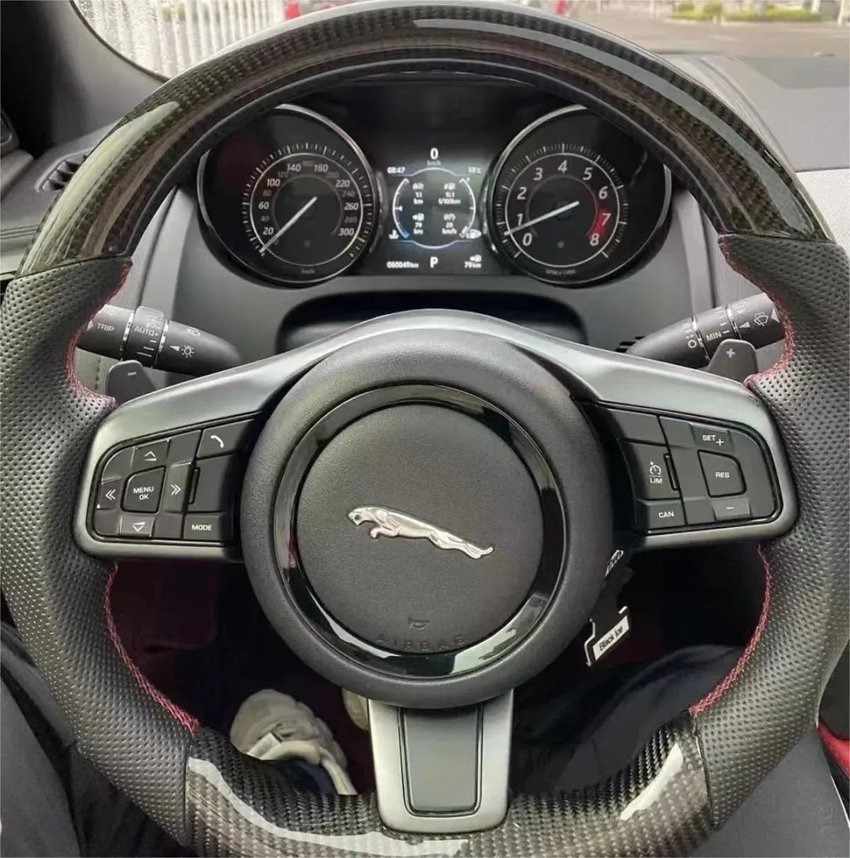 Ttd Craft  Jaguar 2018-2020 E-Pace Carbon Fiber Steering Wheel 1