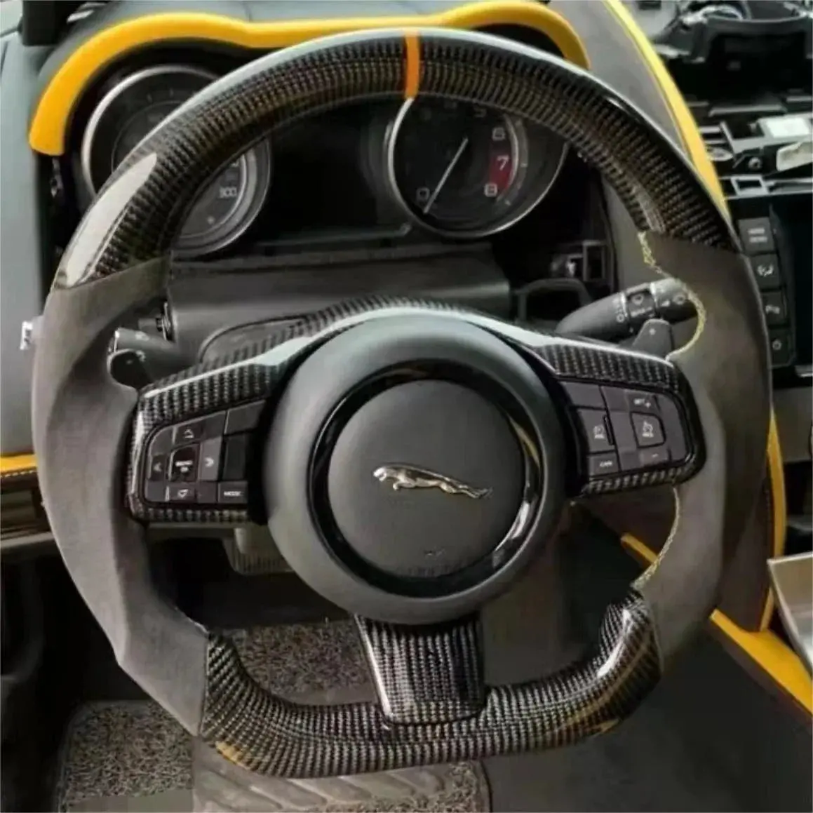 Ttd Craft Jaguar 2018-2020 E-Pace Carbon Fiber Steering Wheel 1