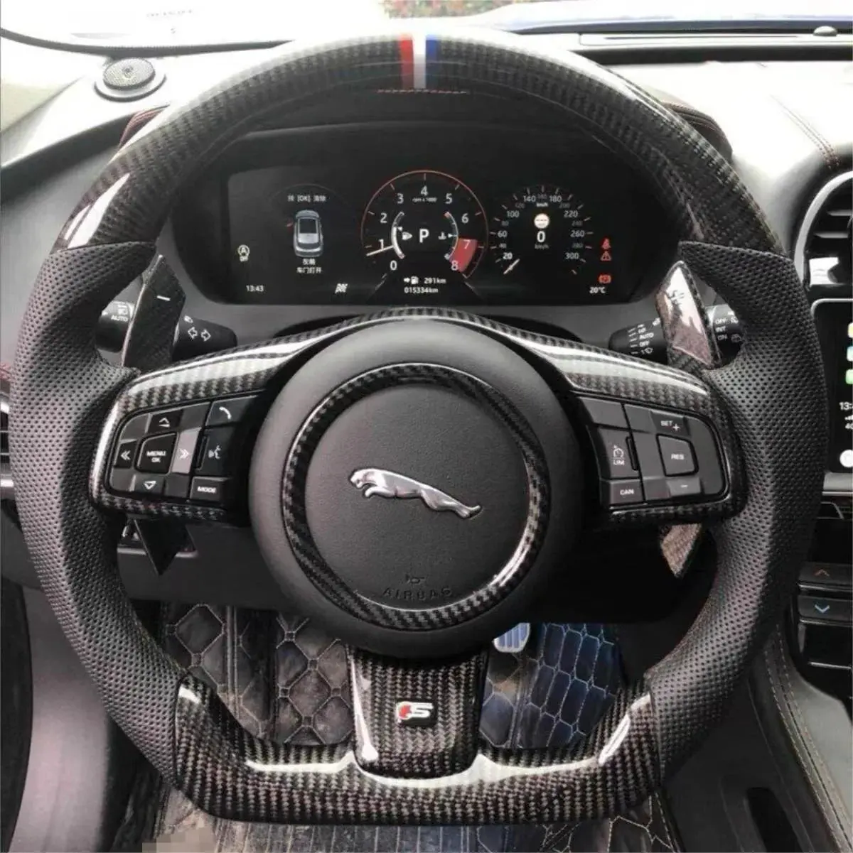Ttd Craft Jaguar 2018-2020 E-Pace Carbon Fiber Steering Wheel 1