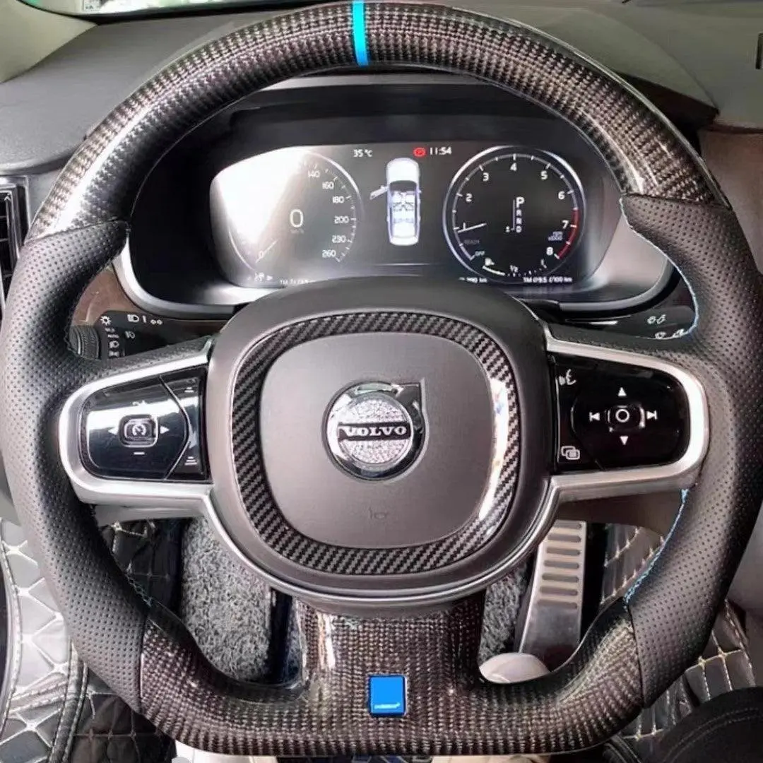 Ttd Craft Volvo 2017-2025 V90 / V90 Cross Country Carbon Fiber Steering Wheel 1