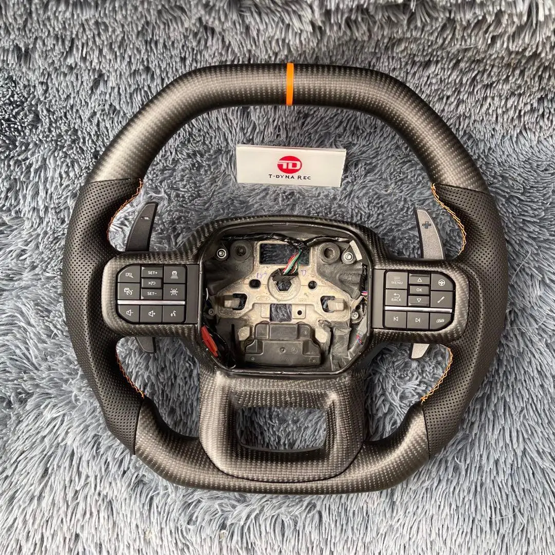 Ttd Craft Ford 2021-2026 F150 / Raptor Carbon Fiber Steering Wheel 1