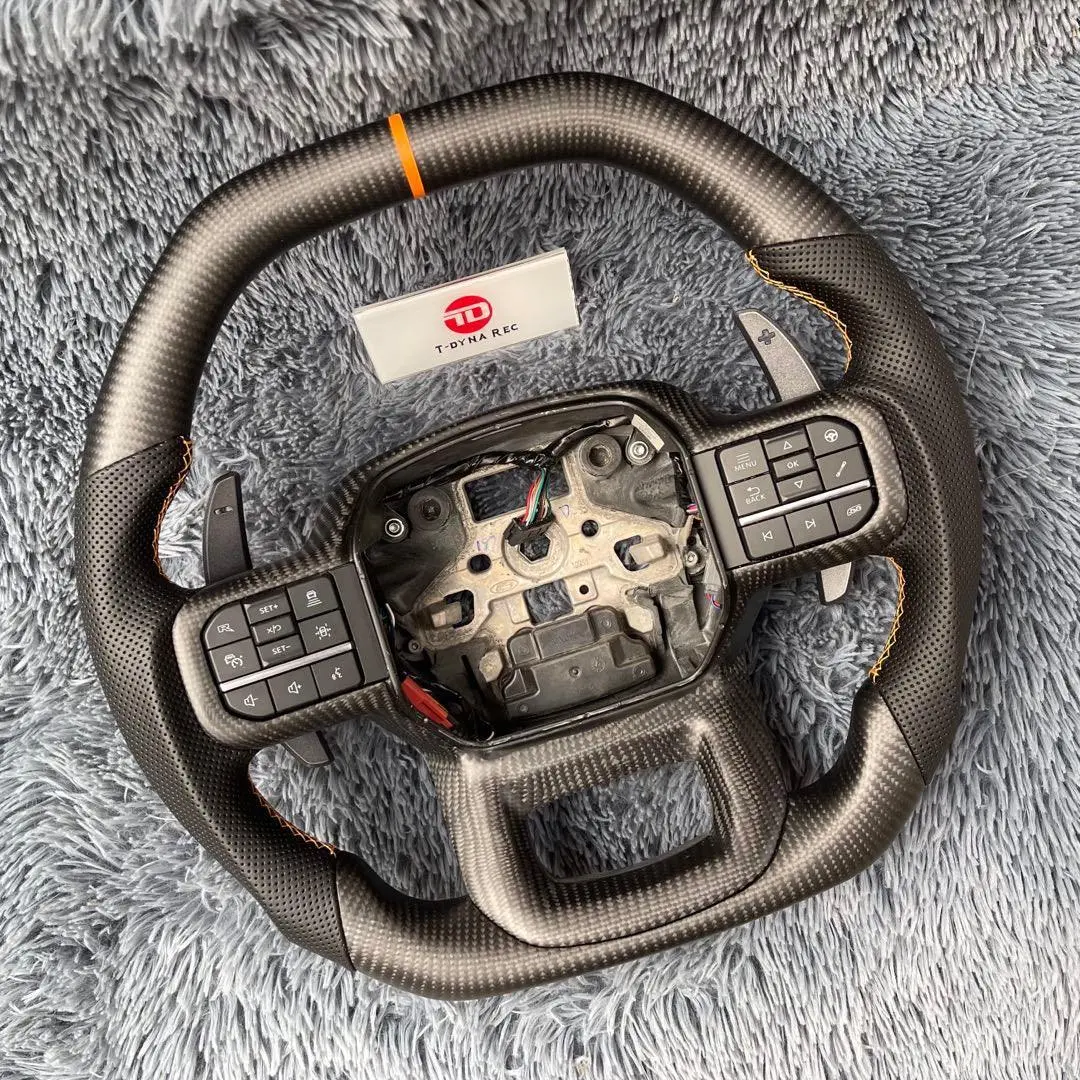 Ttd Craft Ford 2021-2026 F150 / Raptor Carbon Fiber Steering Wheel 2