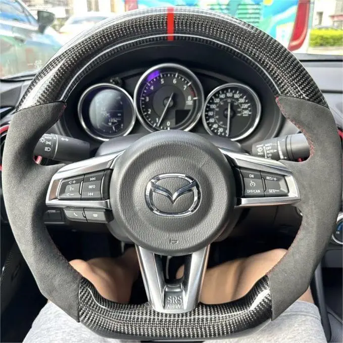 Ttd Craft  Mazda 2016-2025 Mx-5 Miata Carbon Fiber Steering Wheel 1