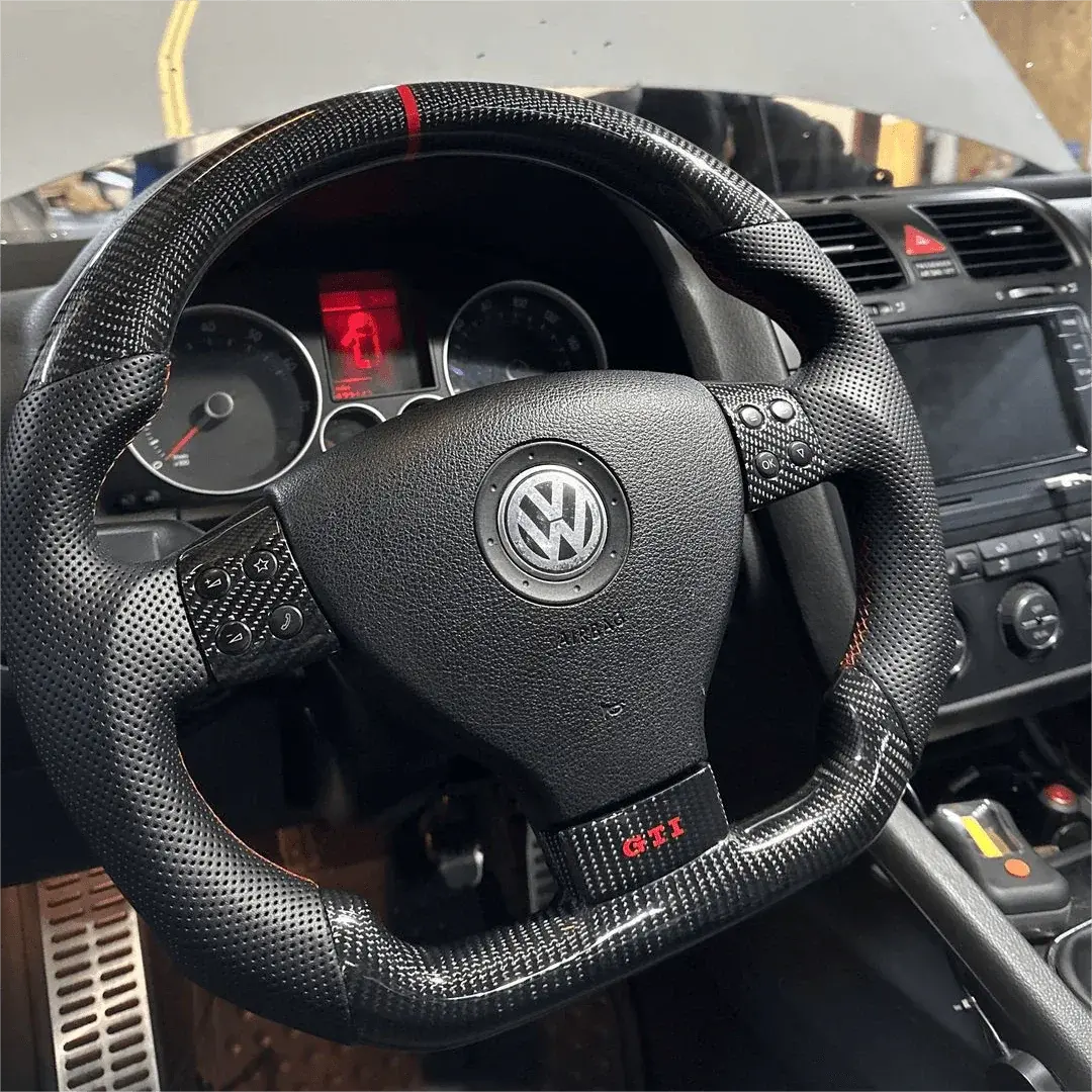 Ttd Craft Vw 2005-2009 Mk5 Carbon Fiber Steering Wheel 1