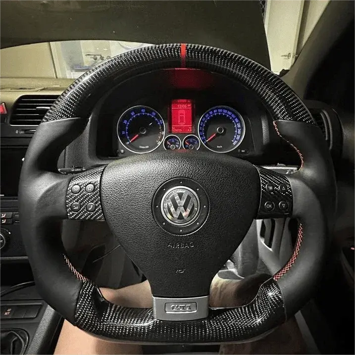 Ttd Craft Vw 2005-2009 Mk5 Carbon Fiber Steering Wheel 1
